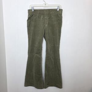 We The Free Green‎ Corduroy Flare Mid Rise Boho Cute Fall 70s Pants Size 27